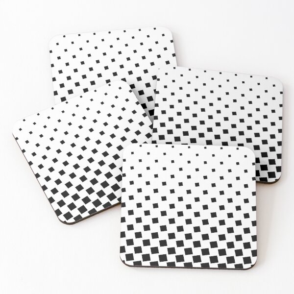 Item preview, Nice gradient shape black and white square pattern for classy decor designed and sold by Houssine100.