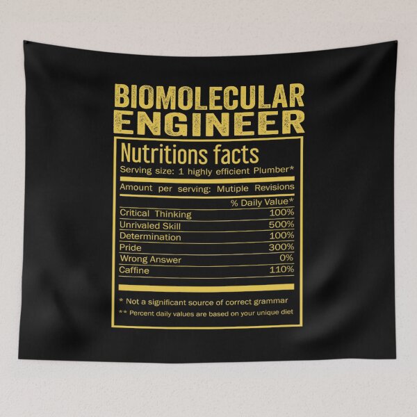 Item preview, Cool Biomolecular engineer Funny Nutrition Facts Mens Womens Christmas Fathers Days Gift, Biomolecular engineer Nutrition Facts designed and sold by xlnv.