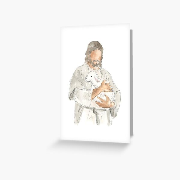 Item preview, Jesus and his sheep  designed and sold by Sava xo ⭐⭐⭐⭐⭐.