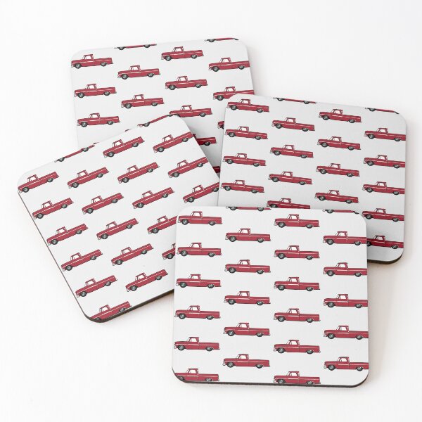 Item preview, Deep Red 60s C Truck designed and sold by MandyCarsArts.