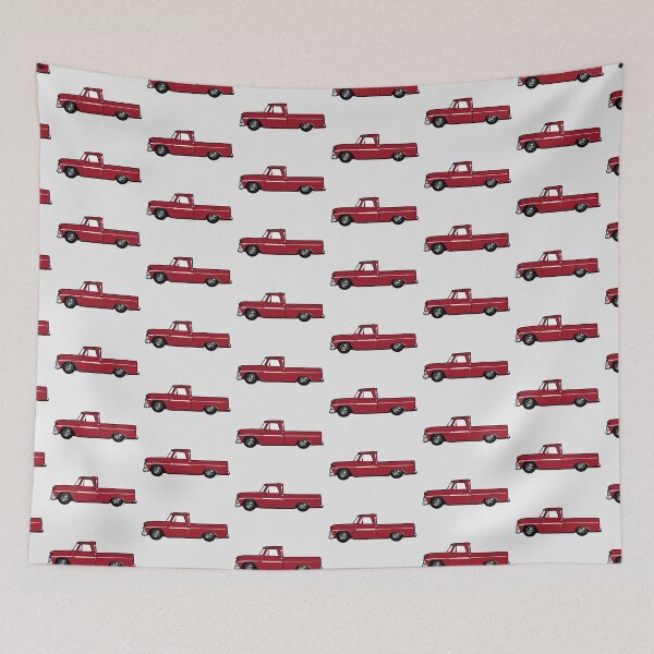 Item preview, Deep Red 60s C Truck designed and sold by MandyCarsArts.