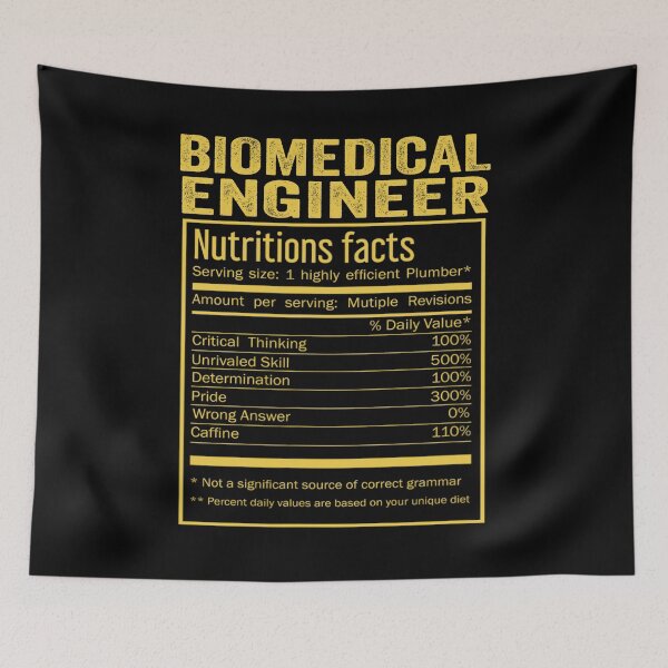 Item preview, Cool Biomedical  engineer Funny Nutrition Facts Mens Womens Christmas Fathers Days Gift, Biomedical  engineer Nutrition Facts designed and sold by xlnv.