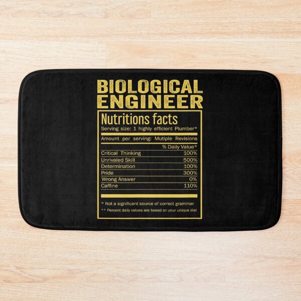 Item preview, Cool Biological engineer Funny Nutrition Facts Mens Womens Christmas Fathers Days Gift, Biological engineer Nutrition Facts designed and sold by xlnv.