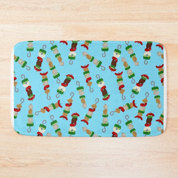 Item preview, Kebab Repeating Pattern - Light Blue designed and sold by Booneb.