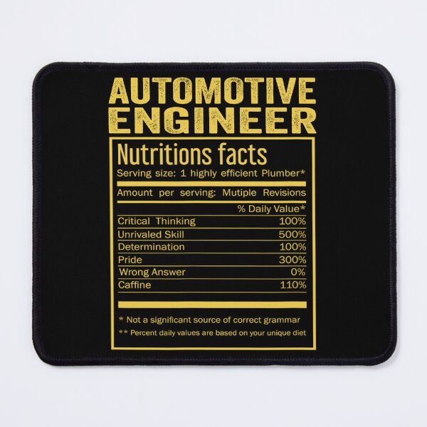 Item preview, Cool Automotive engineer Funny Nutrition Facts Mens Womens Christmas Fathers Days Gift, Automotive engineer Nutrition Facts designed and sold by xlnv.