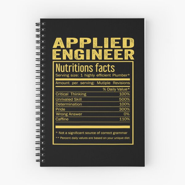 Item preview, Cool Applied engineer Funny Nutrition Facts Mens Womens Christmas Fathers Days Gift, Applied engineer Nutrition Facts designed and sold by xlnv.