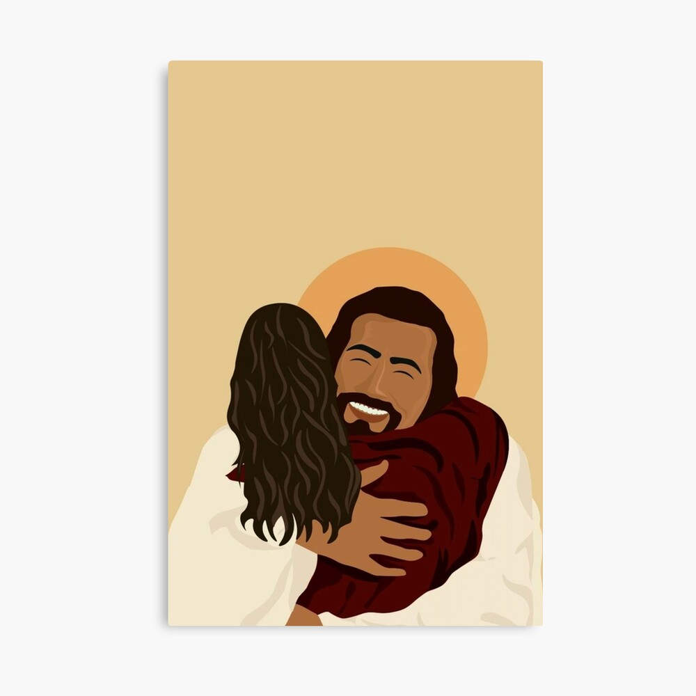 Jesus hug a girl  Greeting Card for Sale by ayyatxo1 | Redbubble