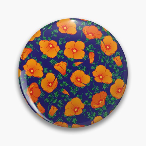 Item preview, California Poppy Pattern designed and sold by Zia Frazier.