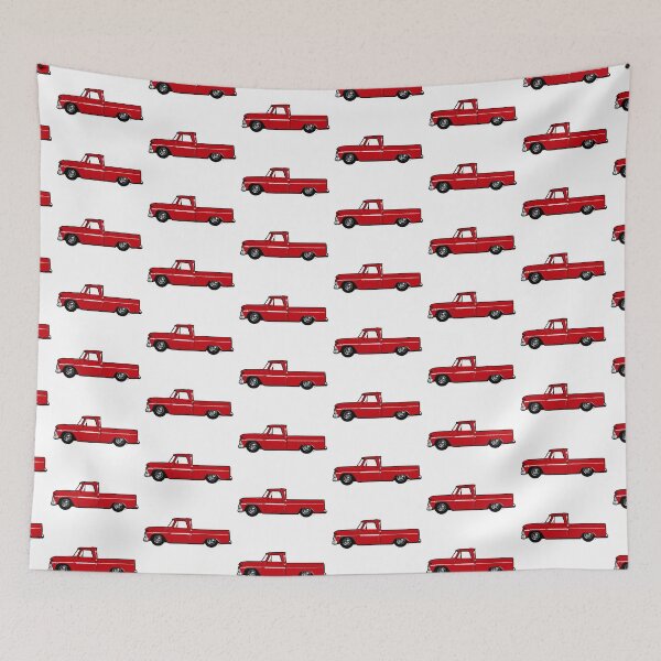 Item preview, Red 60s C Truck designed and sold by MandyCarsArts.