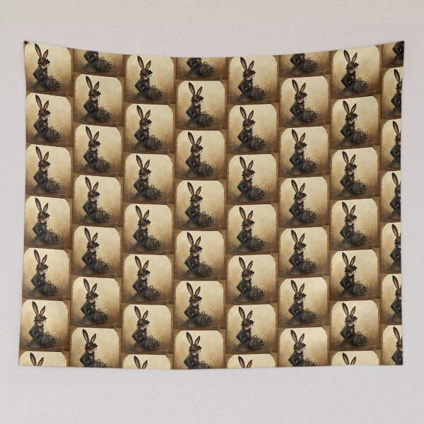 Item preview, Skeptical Steampunk Rabbit designed and sold by aiartfuturist.