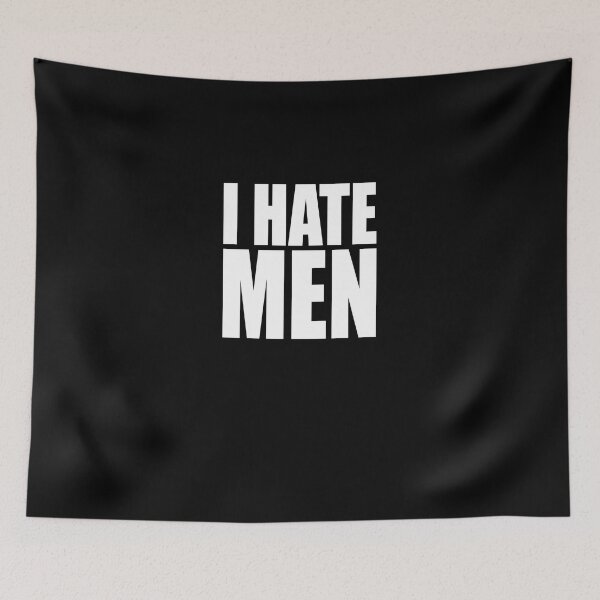 Item preview, i hate men - black and white  designed and sold by vooART.