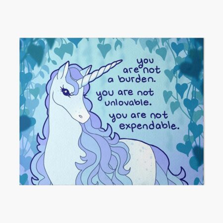 Item preview, "You Are Not Expendable" Kind Unicorn designed and sold by thelatestkate.