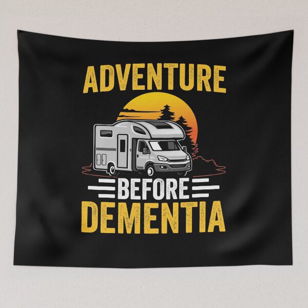 Item preview, Adventure Before Dementia Shirt, Motorhome Shirt, Camping Lover Shirt, Campervan Grandpa Shirt, Caravan Life Shirt, Motorhome Camper Shirt designed and sold by aymob.