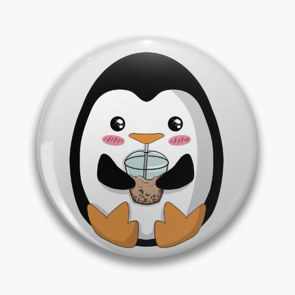 Item preview, Kawaii Penguin Drinking Boba designed and sold by CreativeClover.