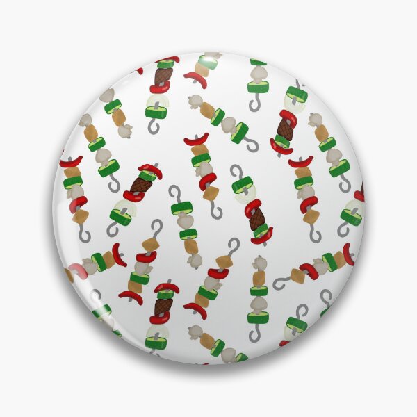 Item preview, Kebab Repeating Pattern - White designed and sold by Booneb.
