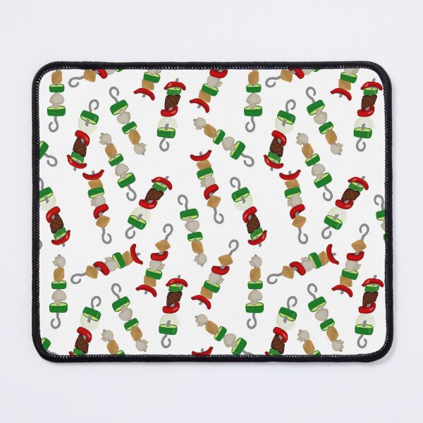 Item preview, Kebab Repeating Pattern - White designed and sold by Booneb.