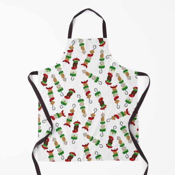 Item preview, Kebab Repeating Pattern - White designed and sold by Booneb.