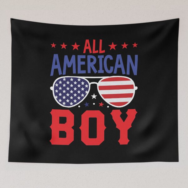 Item preview, All American Boy Shirt, Boys 4th Of July Shirt, American Flag Sunglass Shirt, Memorial Day Shirt, Kids 4th Of July Shirt, Independence Day designed and sold by aymob.