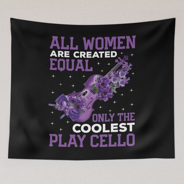 Item preview, All Women Are Created Equal Only The Coolest Play Cello Shirt, Cello Player Shirt, Cello Instrument Shirt, Cellist Gift, Cello Lover Shirt designed and sold by aymob.