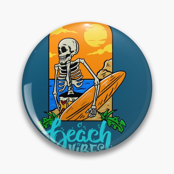 Item preview, beach vibe T shirts, beach party skeleton T shirts, summer  t-shirts designed and sold by BLUE  bubble.