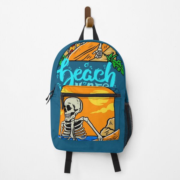 Item preview, beach vibe T shirts, beach party skeleton T shirts, summer t-shirts designed and sold by BLUE bubble.