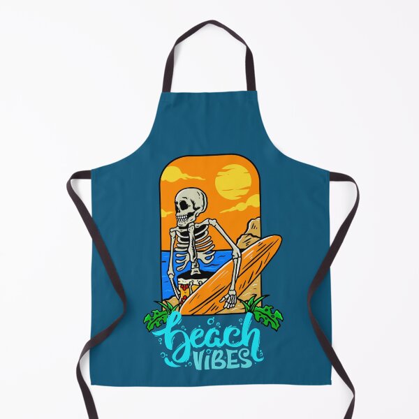Item preview, beach vibe T shirts, beach party skeleton T shirts, summer t-shirts designed and sold by BLUE bubble.