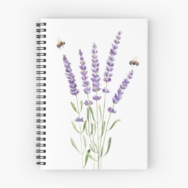 Item preview, Watercolor lavender and bumble bees. designed and sold by InnaPatiutko.