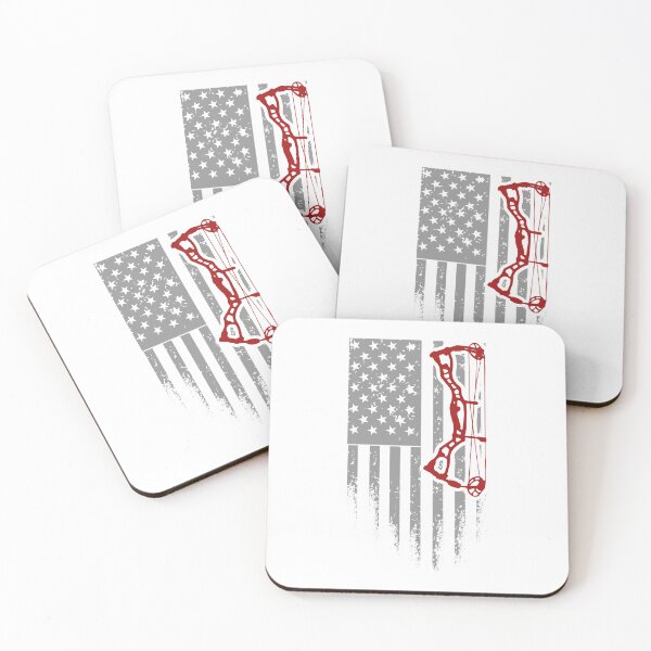 Item preview, U.S. Flag with Archery Bow designed and sold by TruLuv.