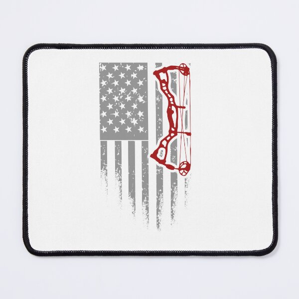 Item preview, U.S. Flag with Archery Bow designed and sold by TruLuv.