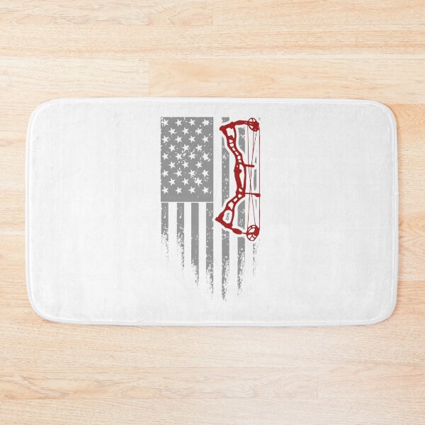 Item preview, U.S. Flag with Archery Bow designed and sold by TruLuv.