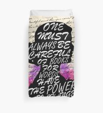 Words have the power to change us Duvet Cover