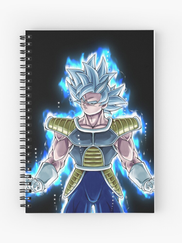  Cuaderno de espiral «Goku Dominó Ultra Instinto Saiyajin Armadura Dragon Ball Super» de aashananimeart