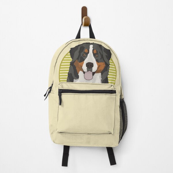 Item preview, Bernese Mountain dog w/ Yellow stripped circle designed and sold by AdoptNFTPets.