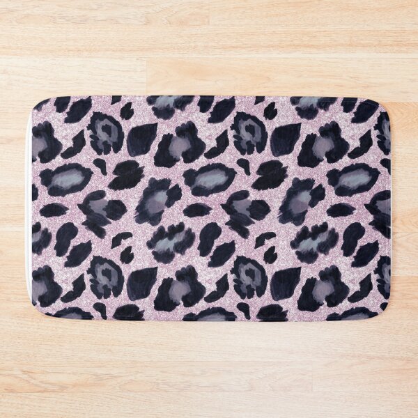 Item preview,  Rose Gold Purple Leopard Print Pattern designed and sold by HappyLifeCreate.