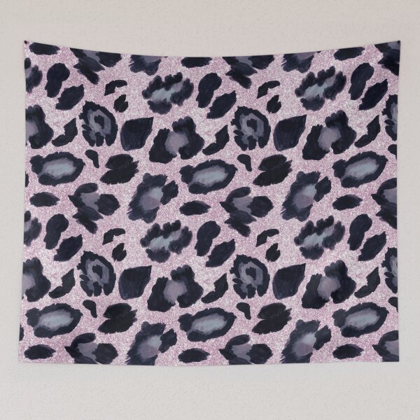 Item preview,  Rose Gold Purple Leopard Print Pattern designed and sold by HappyLifeCreate.