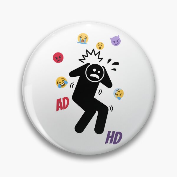 Item preview, Chemical imbalance in my brain. ADHD. Emoji meme designed and sold by T-Look.