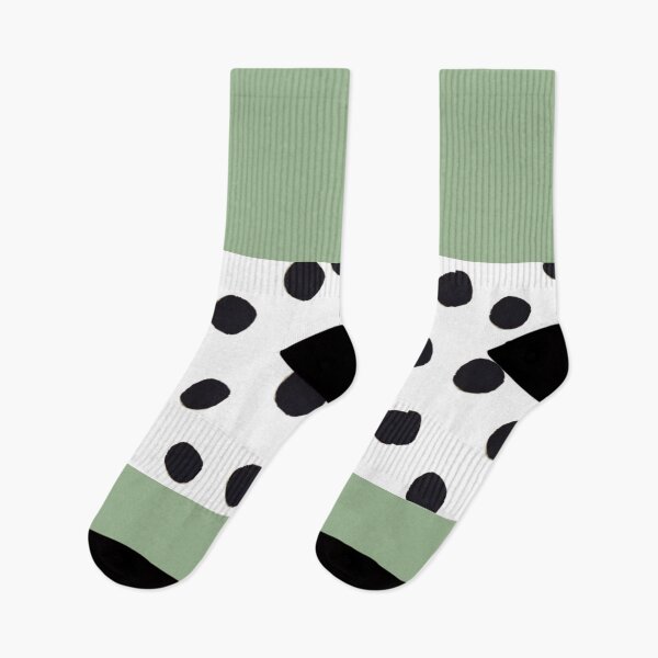 Item preview, Black dots on white and sage green designed and sold by Ninaeva.