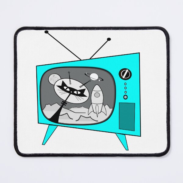 Item preview, Cats in Space Black and white tv show designed and sold by BossAtomic.