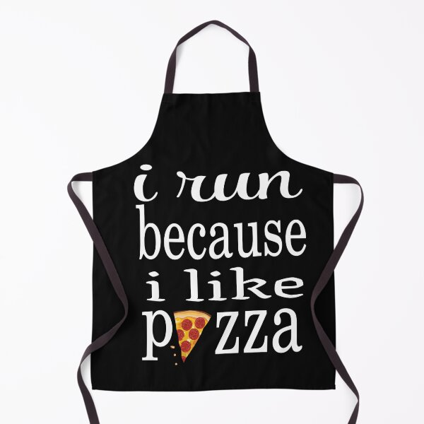 Item preview, I RUN BECAUSE I LIKE PIZZA designed and sold by leicha.