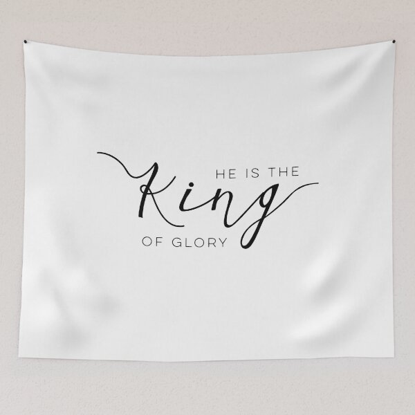 Item preview, Jesus. He is the King of glory. Christian gift. designed and sold by Mae-Camazzi-.