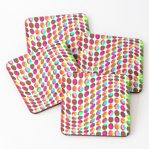 Item preview, Bright pattern.. A wavy retro design using multicolored rainbow circles designed and sold by Wonder & Whimsy.