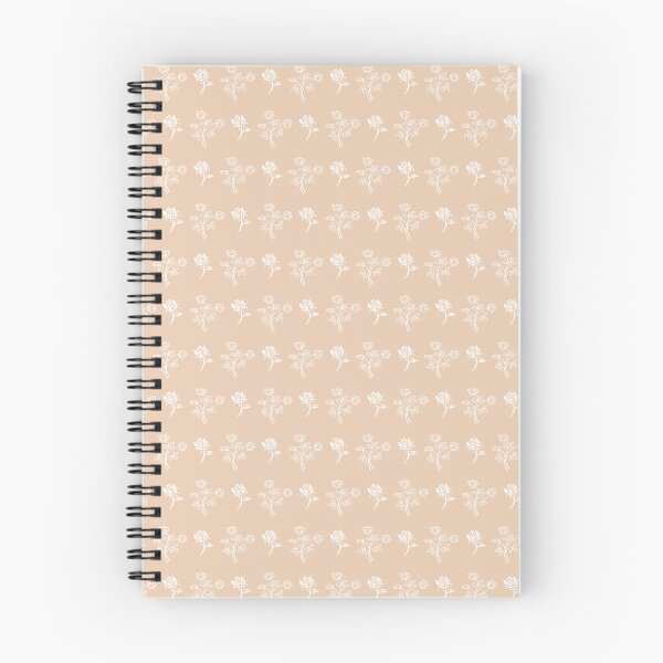 Item preview, White Roses Flower Pattern On Bisque Background designed and sold by burbankdesigns.