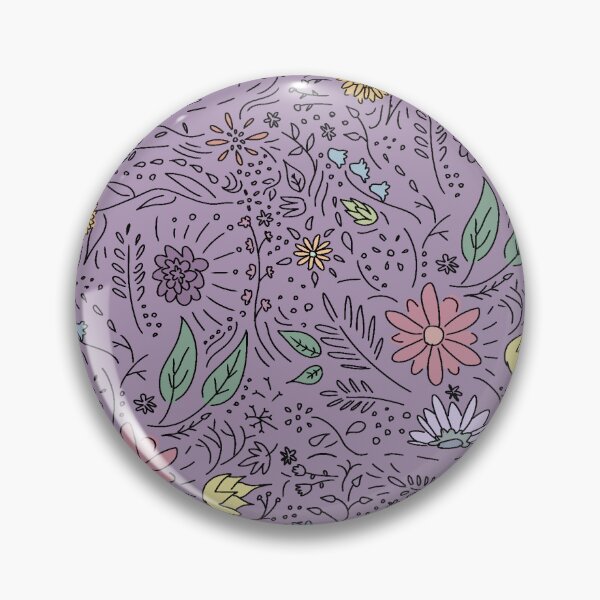 Item preview, minimalist floral wallpaper (lilac) designed and sold by josiebusato.