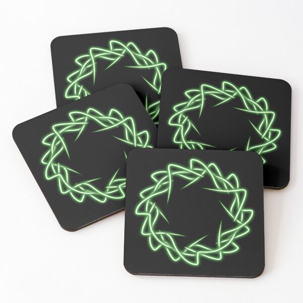 Item preview, Green star, abstract art designed and sold by Meo Design.