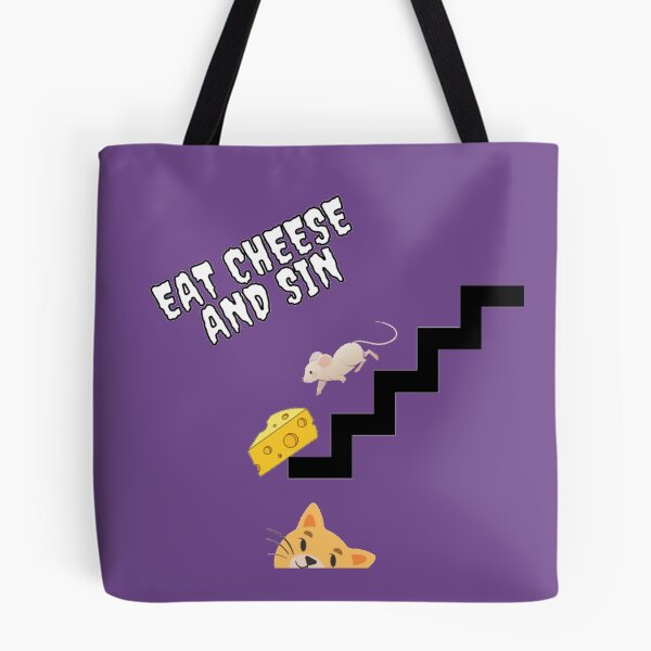 Item preview, Eat cheese and sin cat designed and sold by MAYSO999.