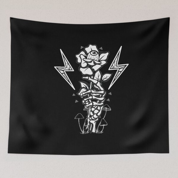 Item preview, Skeleton hand holding a rose designed and sold by nueschka.
