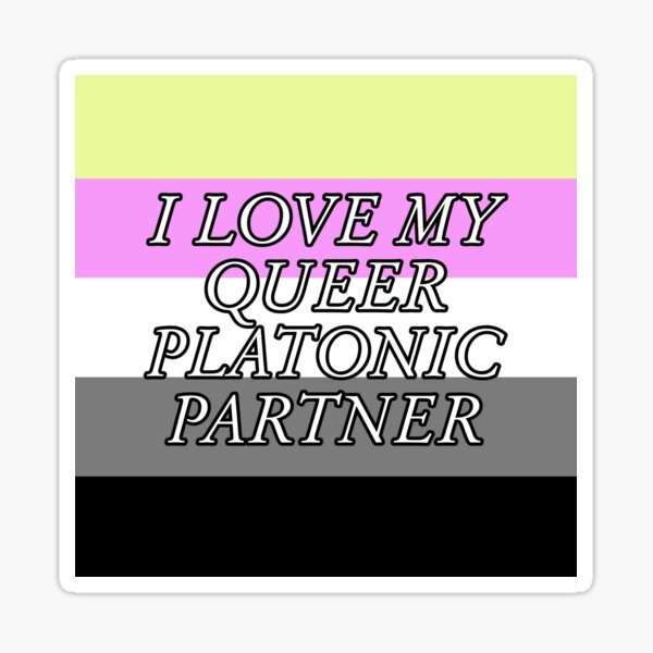 Item preview, I love my queerplatonic partner /p designed and sold by snail-galaxy.