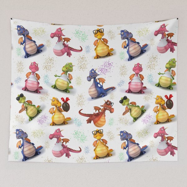 Item preview, Cartoon Funny Dragons designed and sold by CreativeMagi.