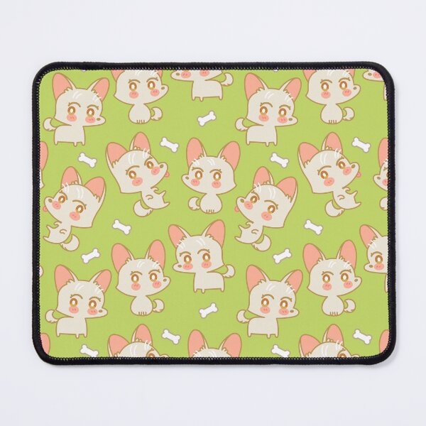 Item preview, Yuki Cute Dog Pattern Chartreuse designed and sold by Larissa Melnik.