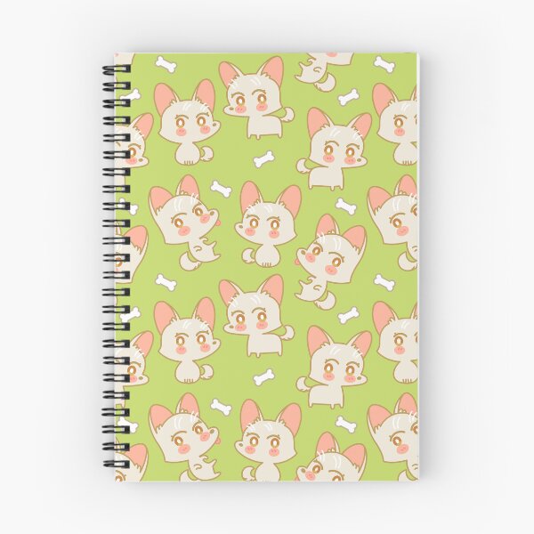 Item preview, Yuki Cute Dog Pattern Chartreuse designed and sold by Larissa Melnik.